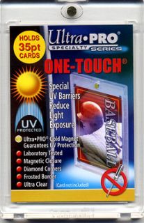 10 Ultra Pro One Touch Magnetic Card Holders 35pt w UV