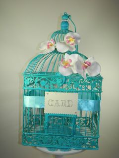 Orchid Wedding Birdcage Card Holder Wedding Card Box
