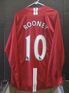 08 Manchester United Rooney Player Issue LS Jersey