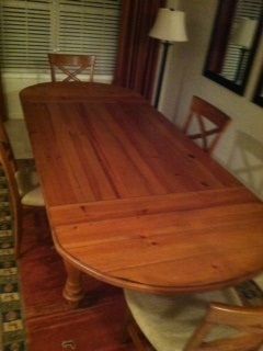 Oversized Country Pine Dining Room Table