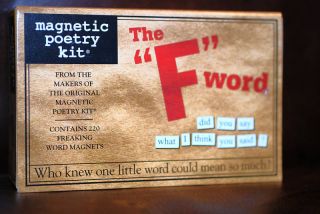 Refrigerator Magnets Magnetic Poetry Kit The F Word