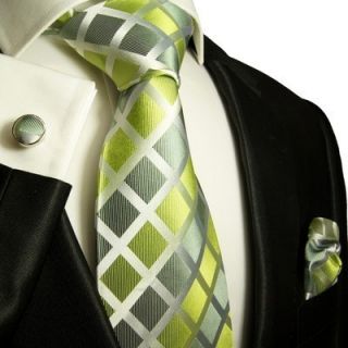 460CH Green Paul Malone Designer Set 100 Silk New