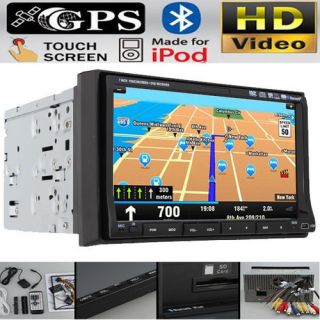 Official GPS Map Car Stereo DVD Radio Player 7 Touch Screen In Dash