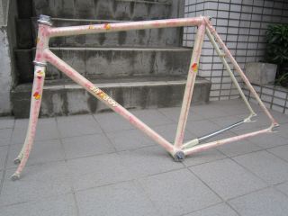 NJS KEIRIN Samson Track Bike Frame Ivory Sakura Marble