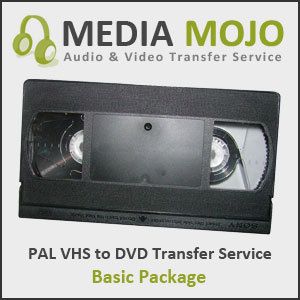 PAL VHS to NTSC DVD Transfer Service Basic Package