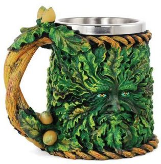 Greenman Tankard Wicca Ritual Altar Witch Green Man Mug