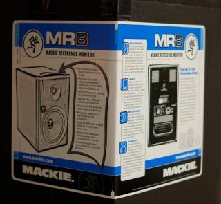 New Mackie MR8 8 inch 2 Way Reference Studio Monitor Speaker