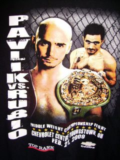 Kelly Pavlik Boxing 3X T Shirt 2009 XXXL Marco Rubio