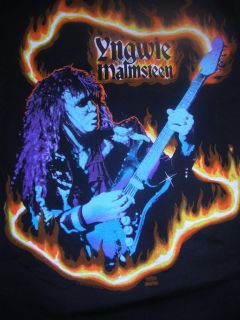 Vintage Copyrighted Yngwie Malmsteen Rock Band Shirt