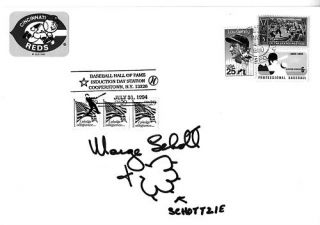 Marge Schott Signed First Day Cover COA 1110