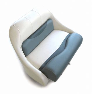 Dual Helm Boat Bench Seat Marine Off White Teal Larson Glastron