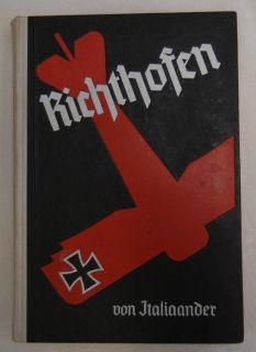 Manfred Freiherr Von Richthofen 1930s Vintage German WW1 Pilot Ace