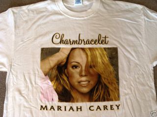 Mariah Carey 2003 Tour T Shirt XXL Charmbracelet New