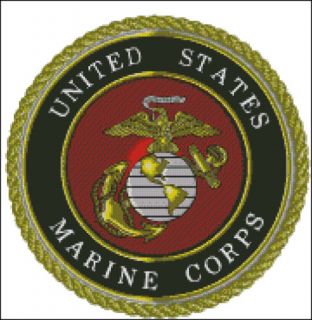 USMC Marines Logo Cross Stitch Pattern