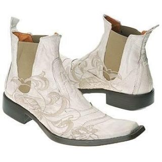 Mark Nason Jam White Leather Mens Boots US Size 13