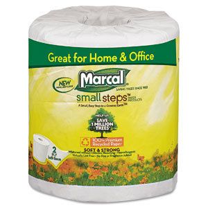 Marcal 100 Recycled Bath Tissue Toilet Paper 48 Rolls