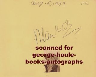 Alan Hale Martha Raye Autographs 1939