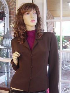 Maria Pinto Brown Silk Jacket Size 4