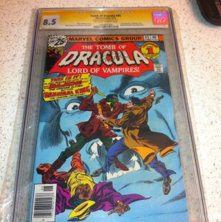 Dracula 45 SS CGC 8.5   Signed By Blade Creator Marv Wolfman 1st Frost