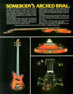 1983 Martin E 28 Series Lead Bass Guitar Print Ad