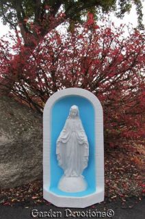 Tone Our Lady of Grace Grotto Mary Shrine Garden Yard Statue