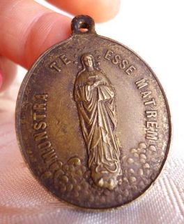 Art Nouveau Antique Mary s Daughter Oval Medal C 1900S