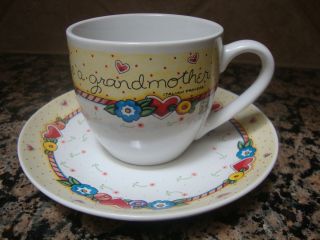 Mary Engelbreit When A Child Is Born So Is A Grandmother Cup Saucer