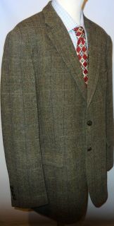 Marks Spencer Mens 100 Wool Harris Tweed Designer Jacket 46 Long