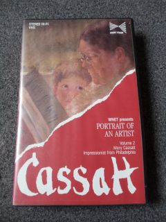 Portrait Of An Artist MARY CASSATT Rare OOP VHS IMPRESSIONIST FROM