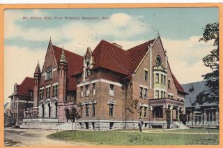 Massillon Ohio Postcard MC Kinley Hall State Hospital Insane Asylum