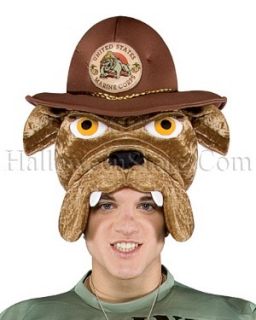 Military Mascot Adult Marine Bulldog Hat