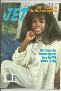 Jet Magazine 12 1 1986 MARY WILSON SUPREMES SUGAR RAY LEONARD TO