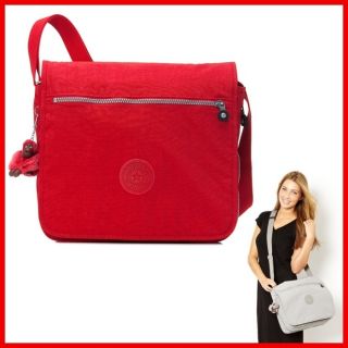 Kipling Madhouse Expandable Messenger Bag 15L x 12¼H x 5D Red New