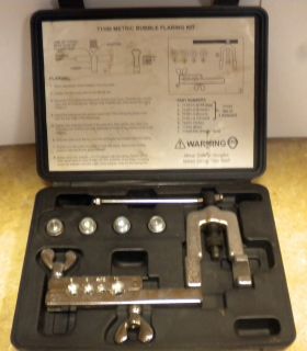 Mastercool Metric Bubble Flaring Tool Set in Case Used