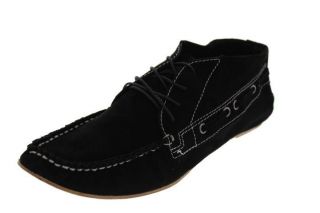 Matt Bernson NEW Doe Black Oil Suede Leather Flats Moccasins Shoes 7 5