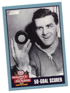 1992 93 Montreal Canadiens Maurice Richard 50 TH Goal