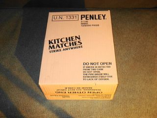 Penley Strike Anywhere Matches 1 Case 36 Boxes