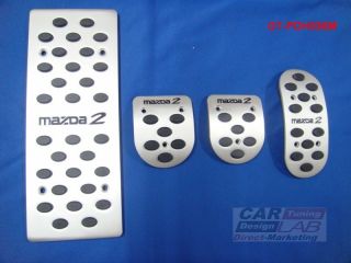 Mazda 2 MAZDA2 Manual Transmission Aluminum Sport Pedals Pad Covers