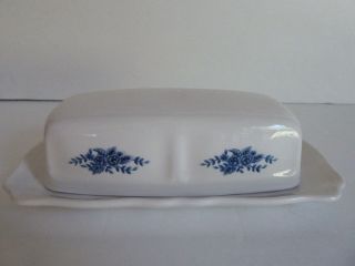 Mayhill Federalist Ironstone 4236 Covered Butter Dish 8 x 4