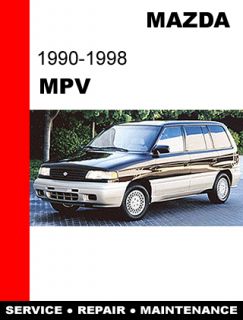 Mazda MPV 1990 1998 Factory Service Repair Workshop Shop FSM Manual CD