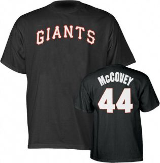 San Fran Giants Willie McCovey Jersey T Shirt Sz Large