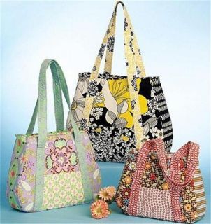 McCALLS 5822 ~ PATCHWORK BAGS TOTE HAND BAG PURSE SEWING PATTERN 3