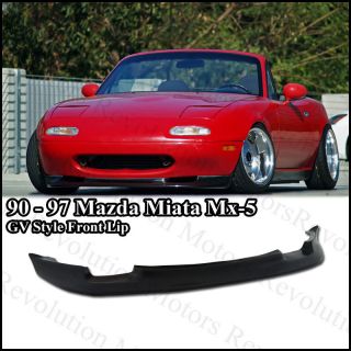 90 97 Mazda Miata MX 5 NA GV Style Front Bumper Lip Kit PU