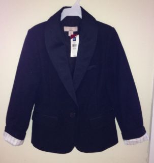 Stella McCartney Gap Black Velvet Tuxedo Jacket M 8