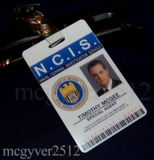 NCIS Special Agent Timothy McGee PVC ID Card Badge New