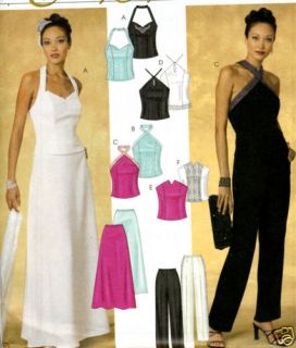 Miss Size 4 6 8 10 Evening Top Pant Skirt Sewing Pattern McCalls 3958