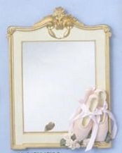 Gold Cream Ballet Dance Shoes 8 x 10 Wall Mirror 861