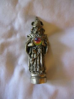 Pewter Miniture Wizard with Crystal Ball