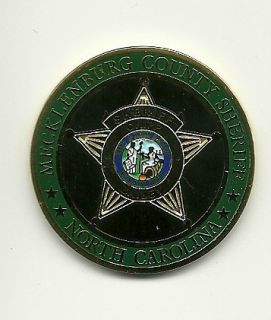 NORTH CAROLINA NC MECKLENBURG COUNTY SHERIFFS OFFICE CHALLENGE COIN