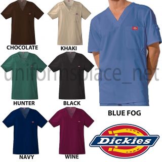 Dickies Medical Scrub Youtility Mens Top V Neck Shirt 81722